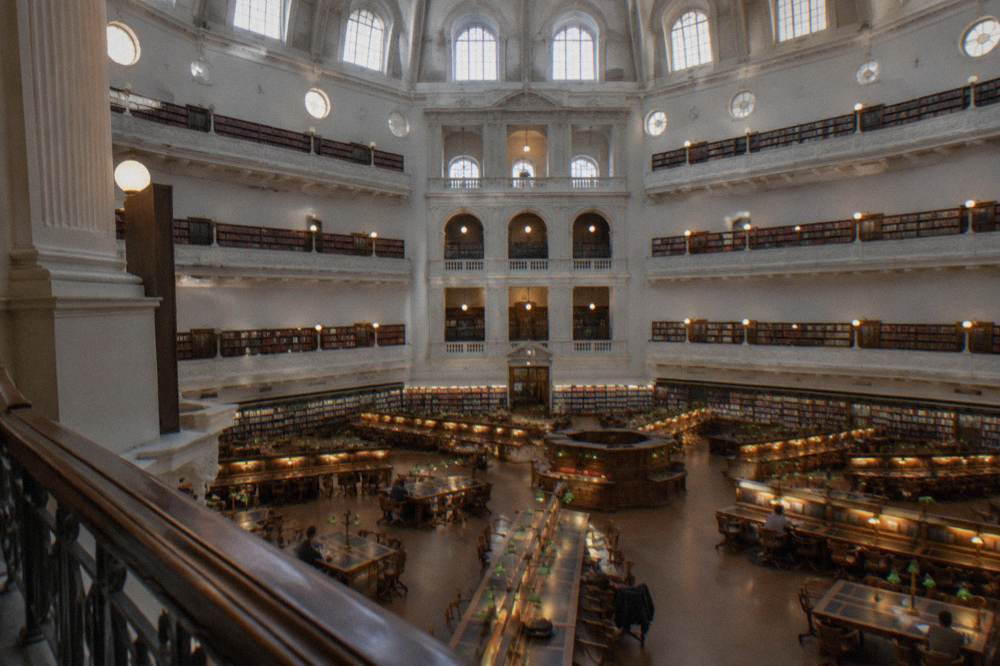 The octagonal domed La Trobe Reading Room at the State Library of Victoria